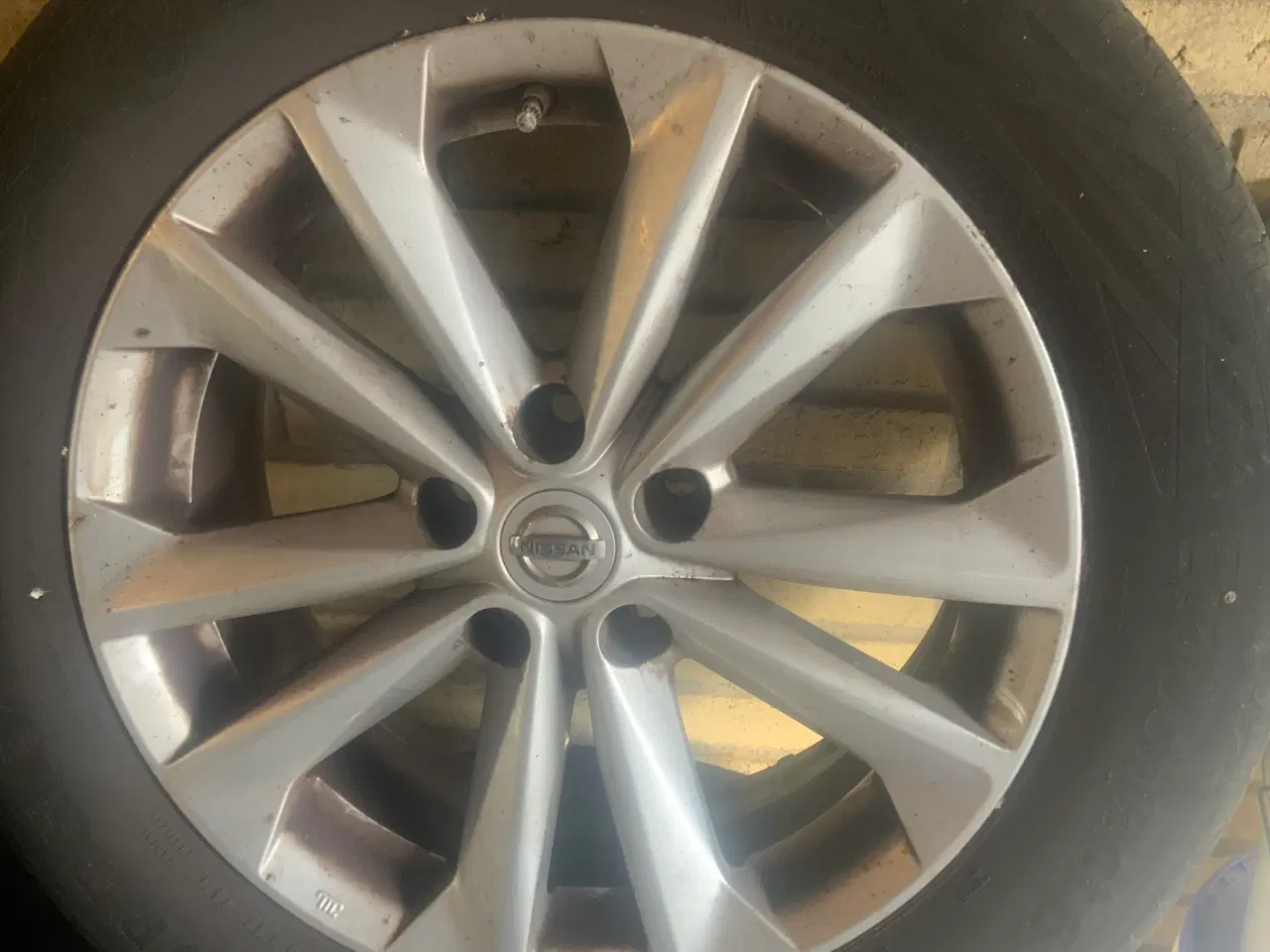 Billede 4 - Org Nissan qashqai fælge med dæk + 4 nye continelt