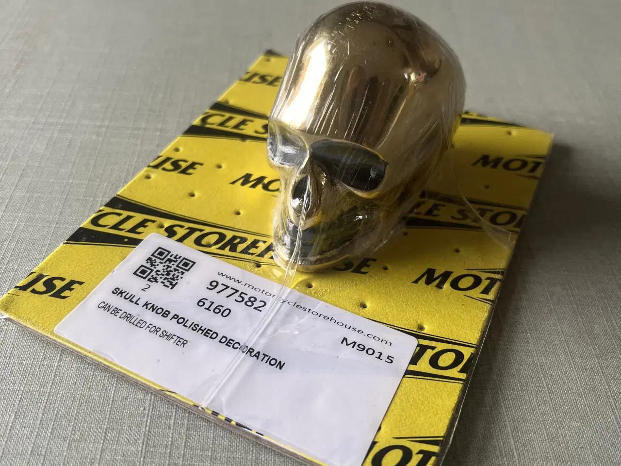 Billede 1 - Massiv messing skull til mc/bil