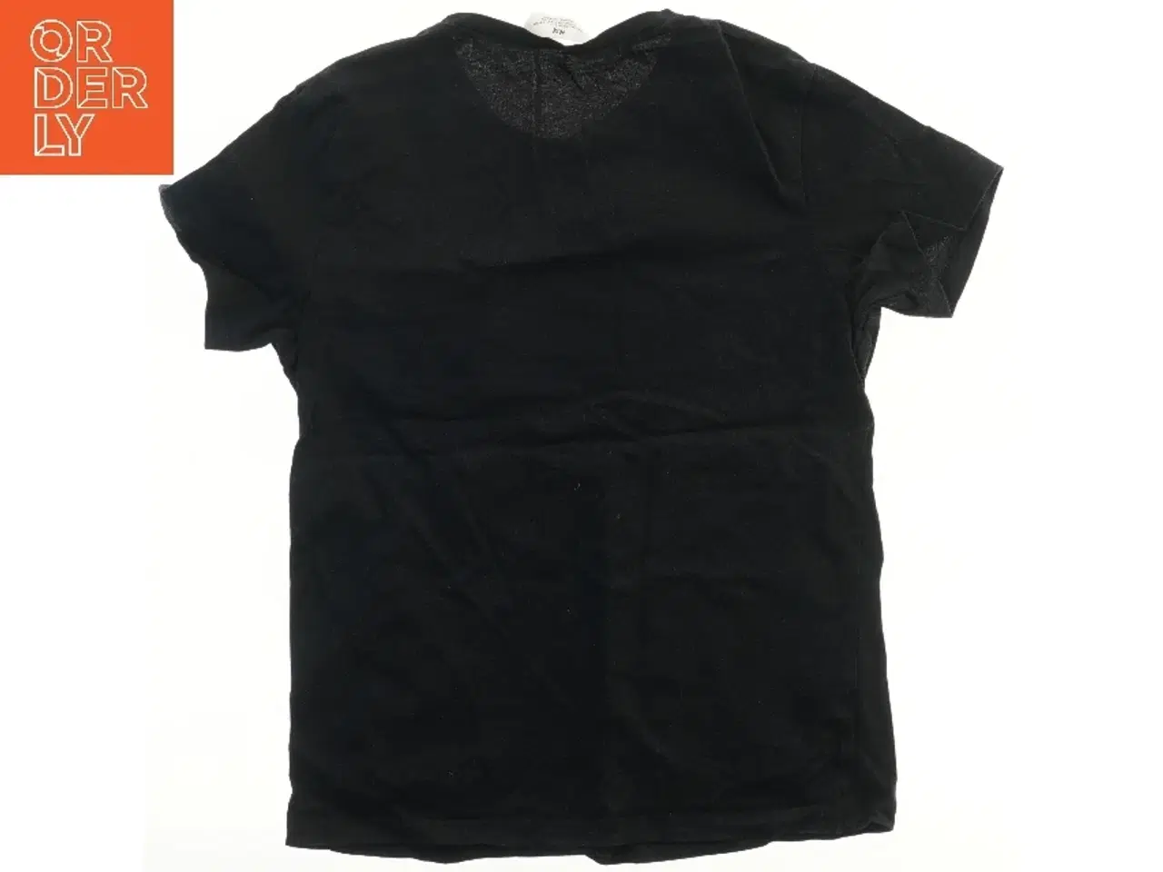 Billede 2 - Sort T-shirt med kanin print fra H&M (str. 140)