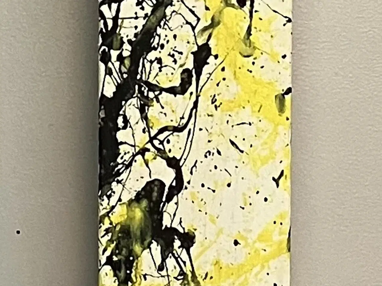 Billede 1 - Abstrakt maleri på træ