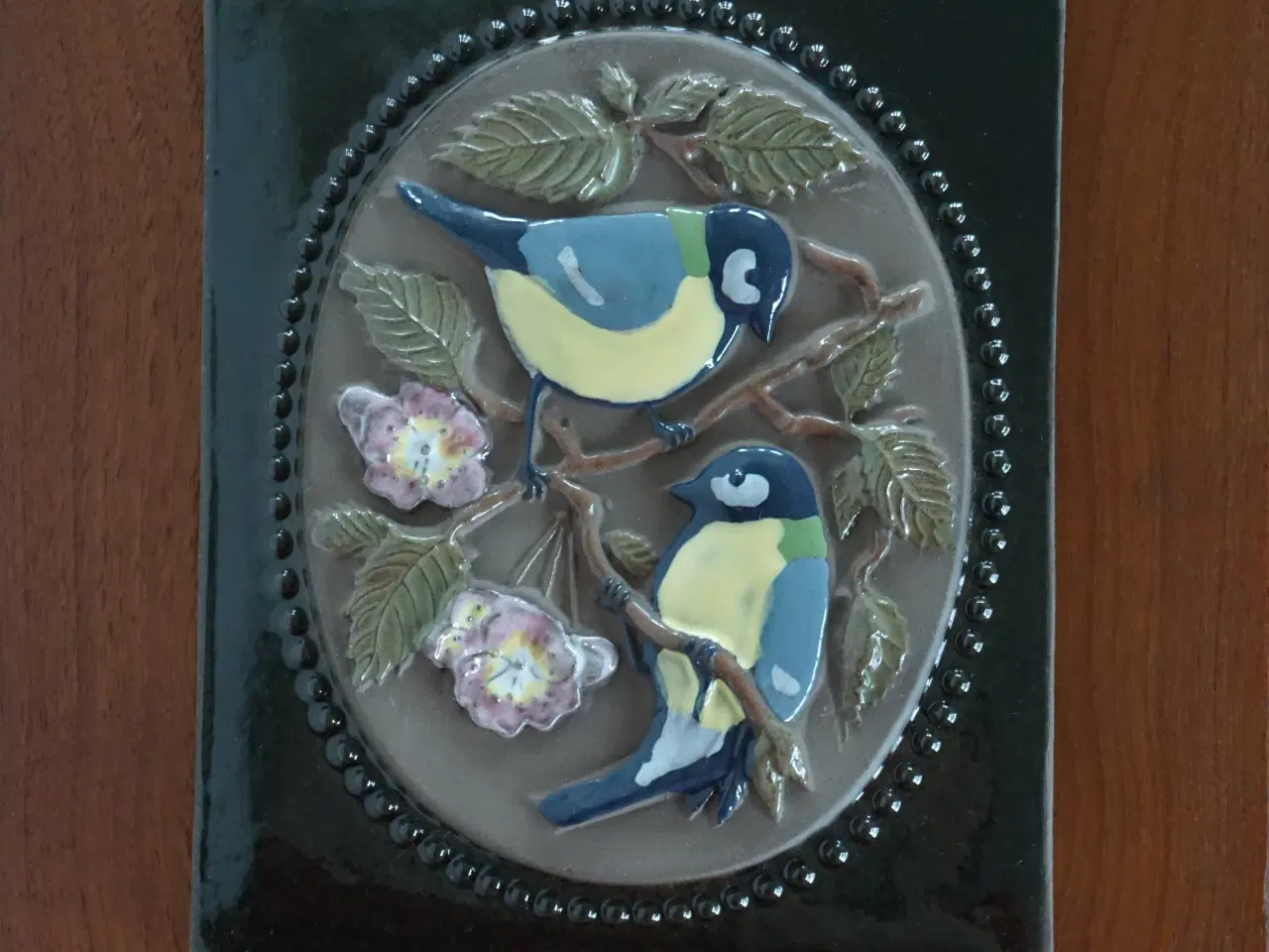 Billede 2 - Vintage relief - musvitter på gren