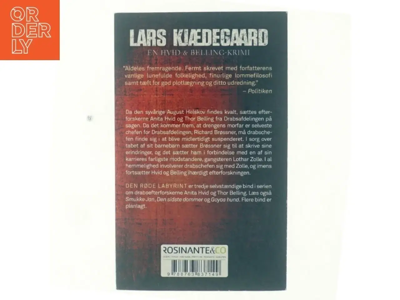 Billede 3 - Den røde labyrint af Lars Kjædegaard (Bog)