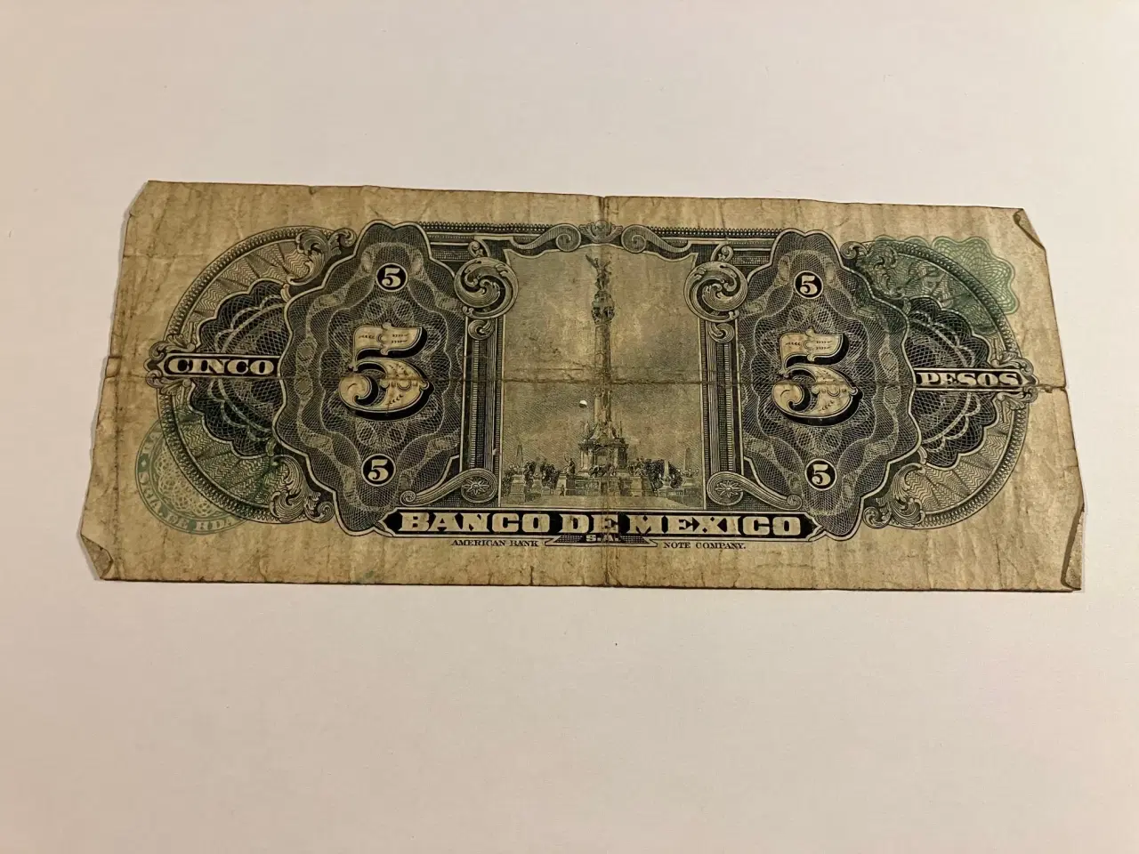 Billede 2 - 5 Pesos Mexico 1961 - Meget slidt