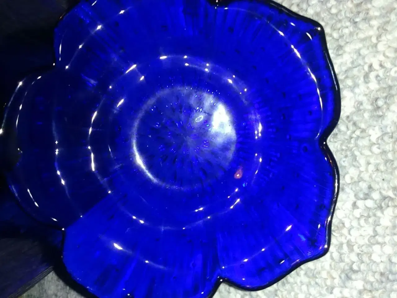 Billede 2 - Glas skåle sæt - 3 stk - Blå