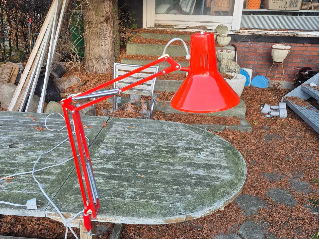 Billede 2 - Klassisk rød arkitektlampe fra Luxo 