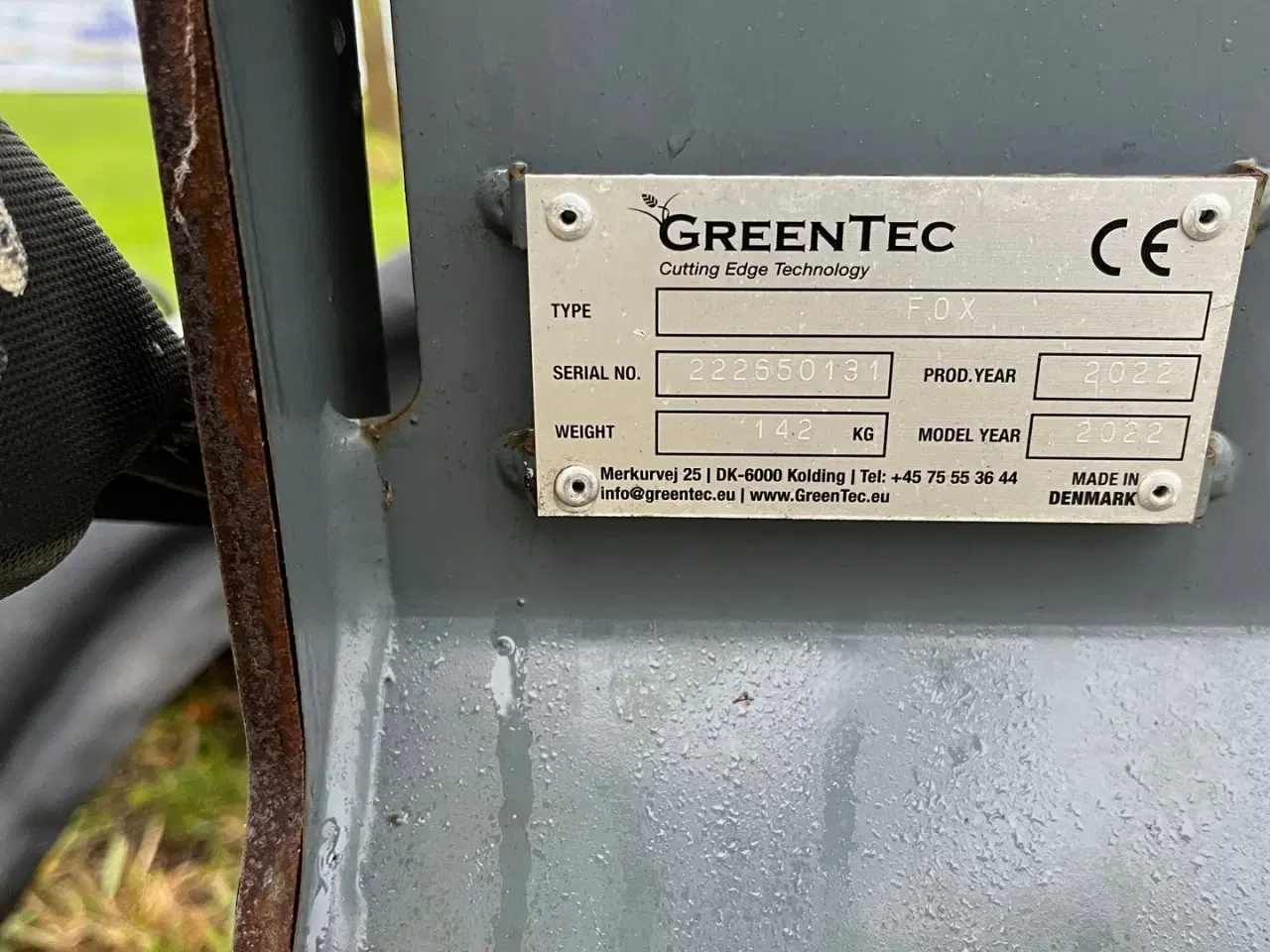 Billede 6 - GreenTec FOX redskabsramme med RI60 kantklipper RI 60 Hydr. kant underklipper. 3 punkt.