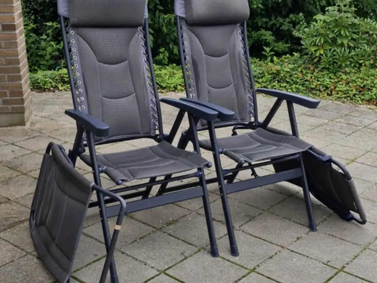 Billede 2 - Campingstole med skamler