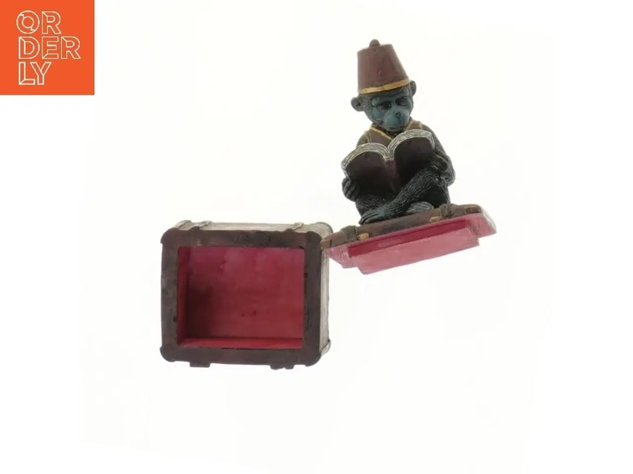 Billede 2 - Dekorativ abe-kasse (str. 13x6x7 cm)