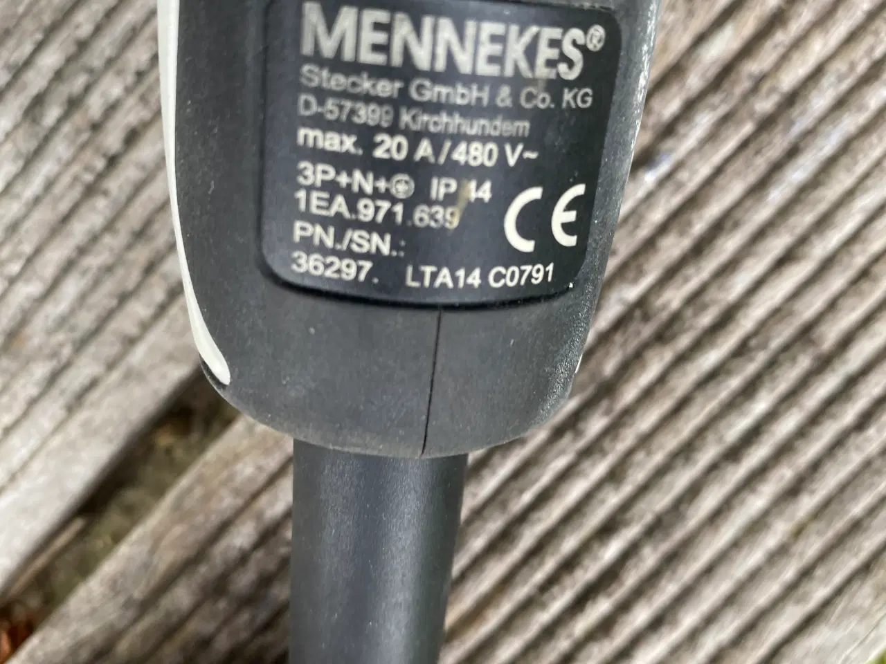 Billede 3 - Ladekabel til Elbil type 2  Mennekes 1-faset 6 m