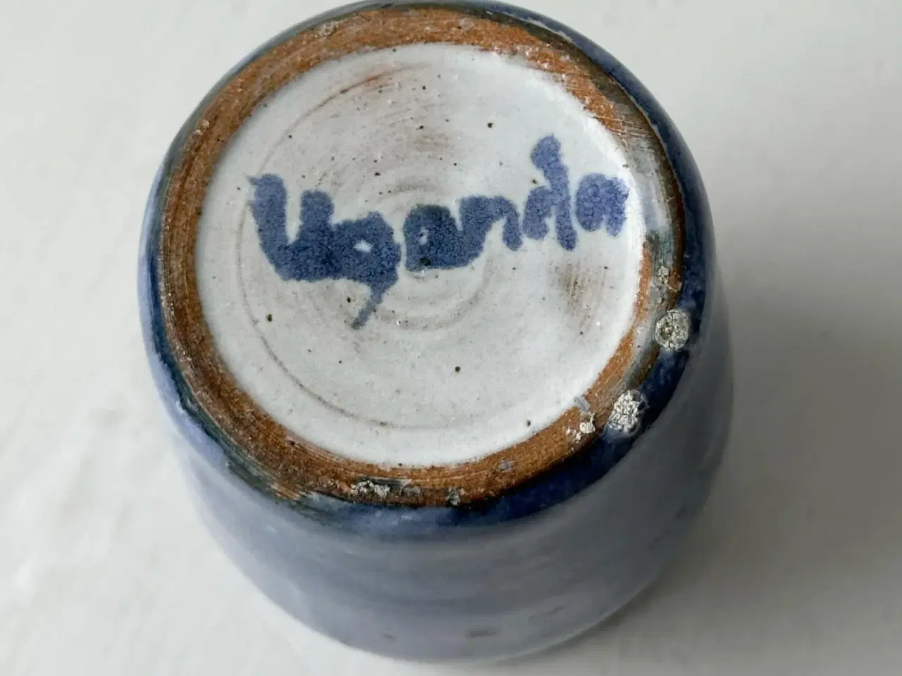 Billede 6 - Minivase af keramik, blå, Uganda