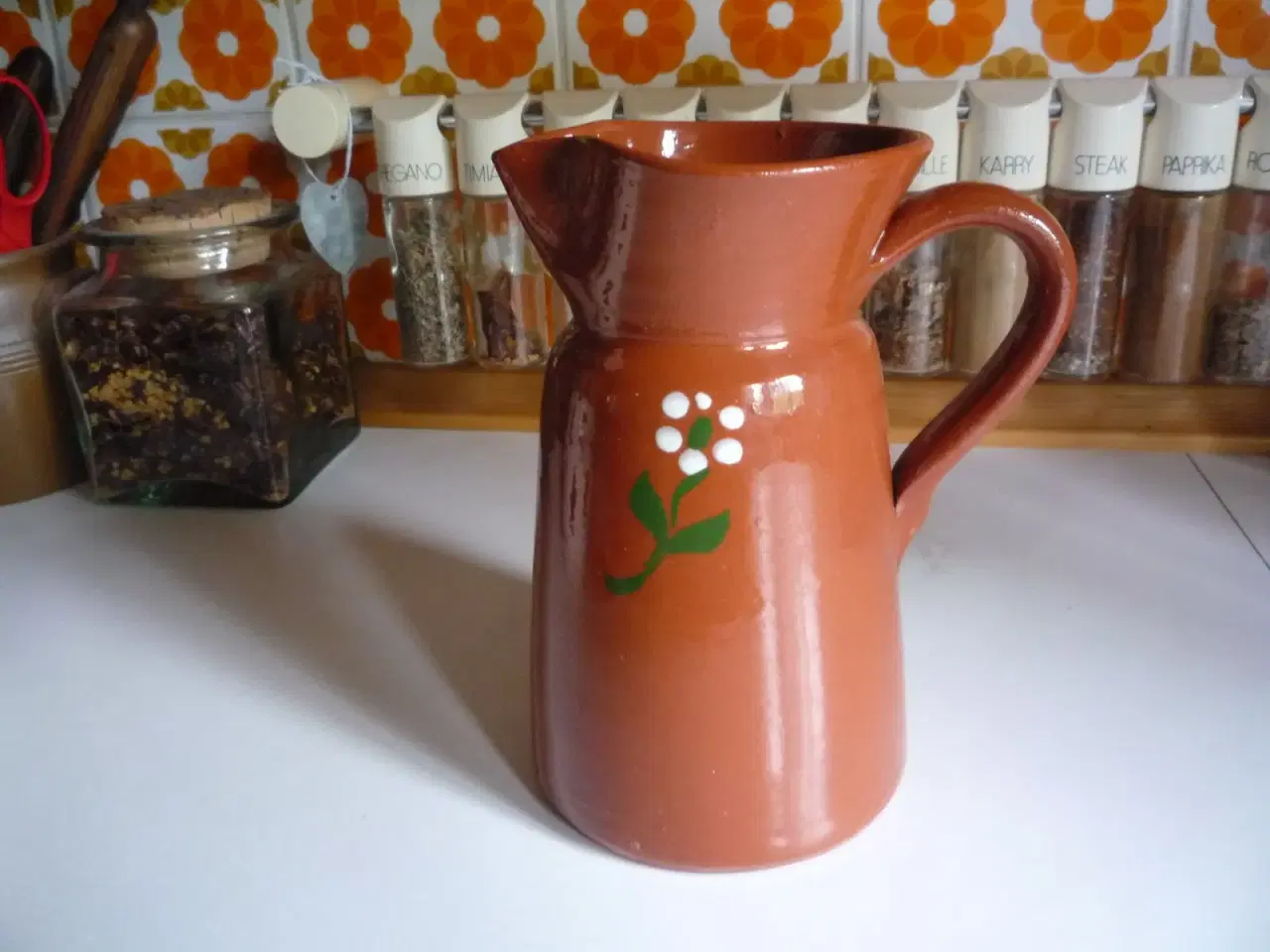 Billede 1 - Flot kande / vase i keramik eller lertøj