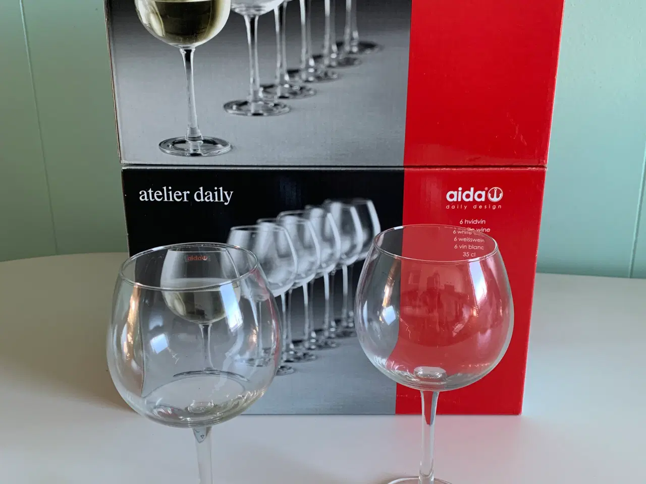 Billede 1 - Hvidvinsglas Aida