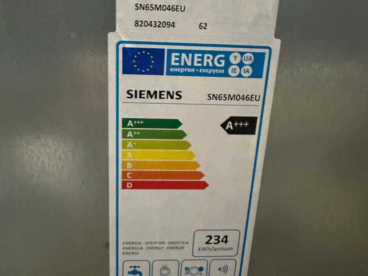 Billede 1 - Siemens indbygnings opvasker