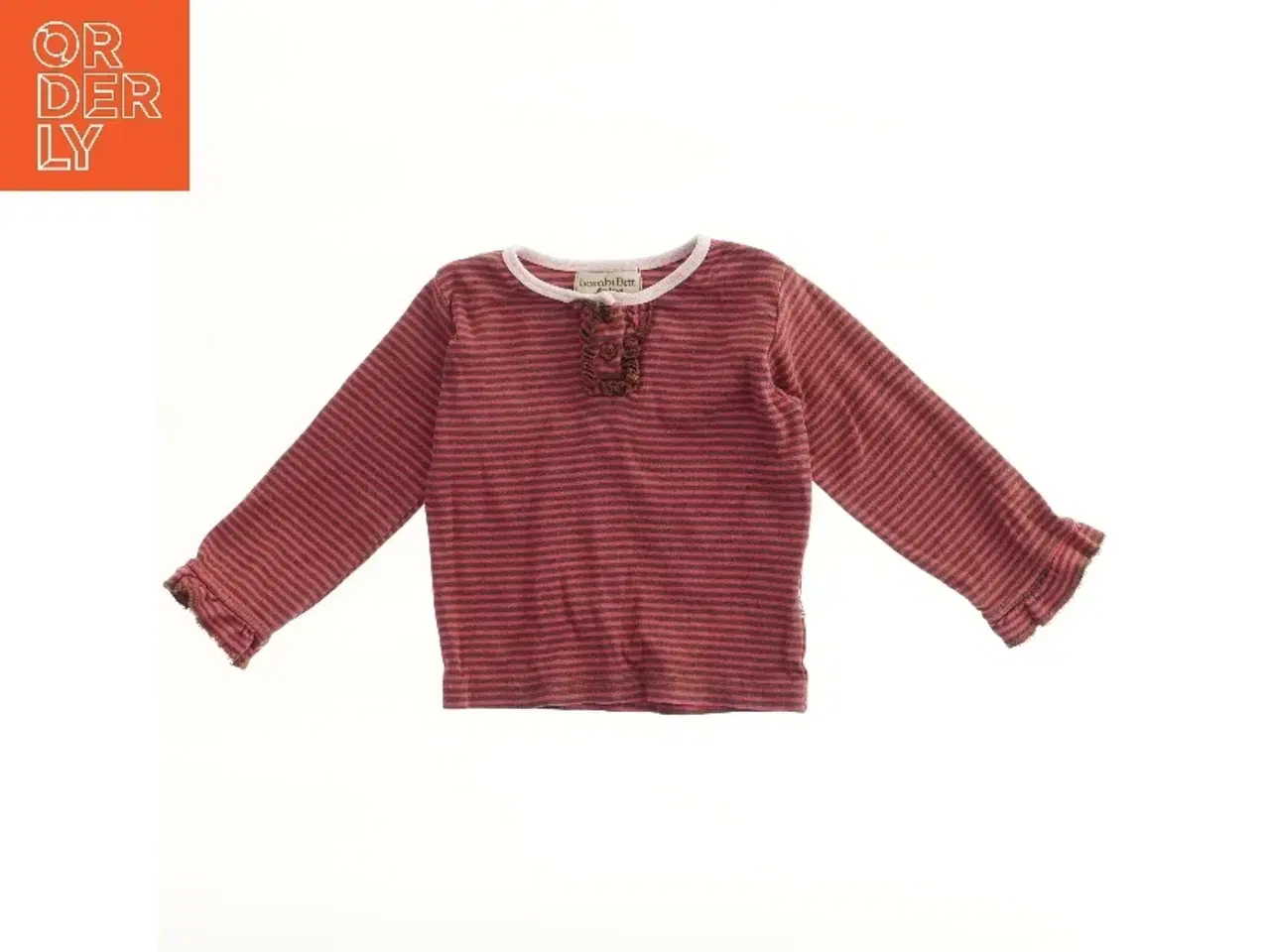 Billede 1 - Langærmet stribet bluse til piger fra bombiBitt (str. 80)