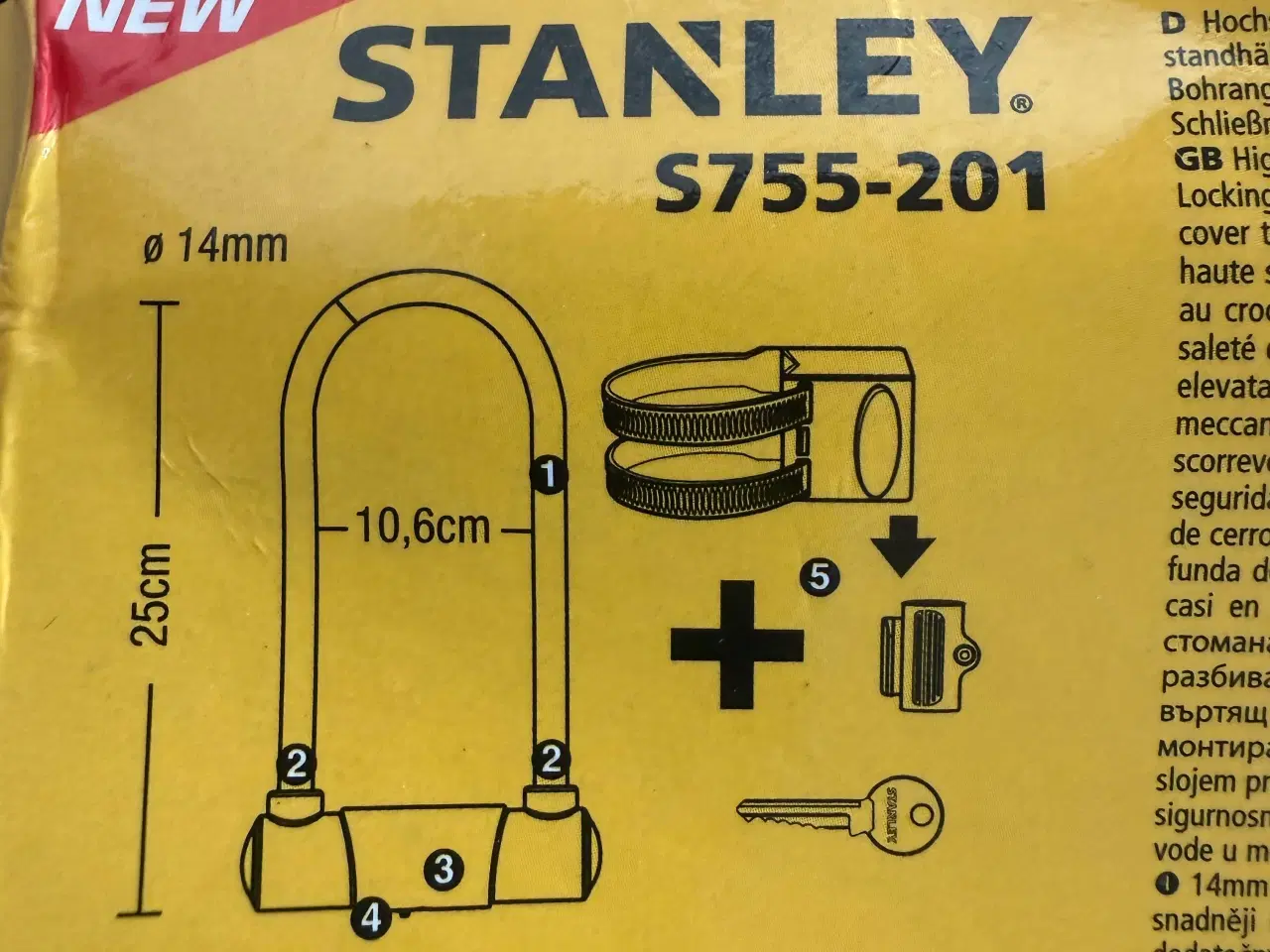 Billede 3 - Stanley s755-201 bøjlelås
