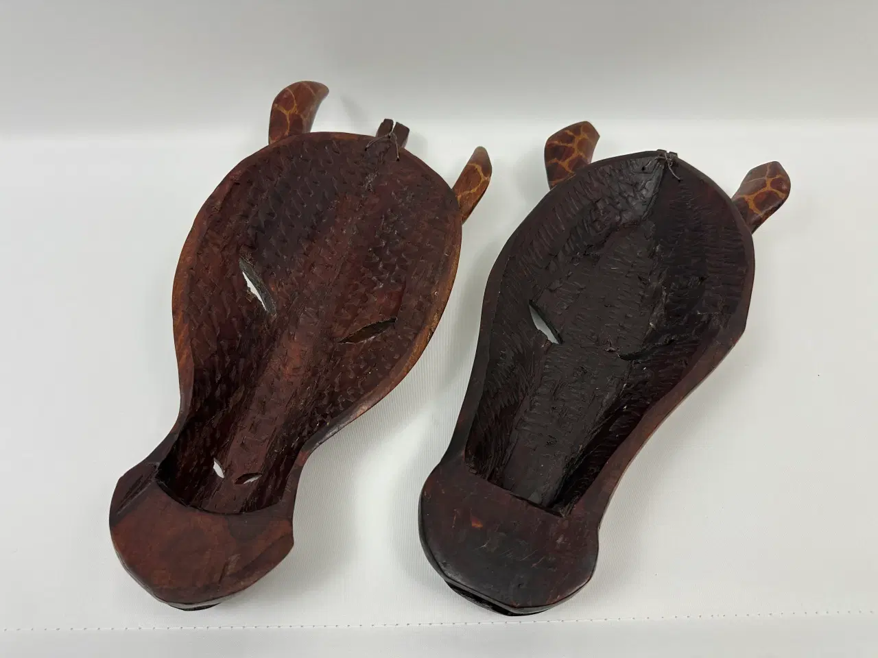 Billede 7 - 2 stk. store afrikanske 'giraf' masker