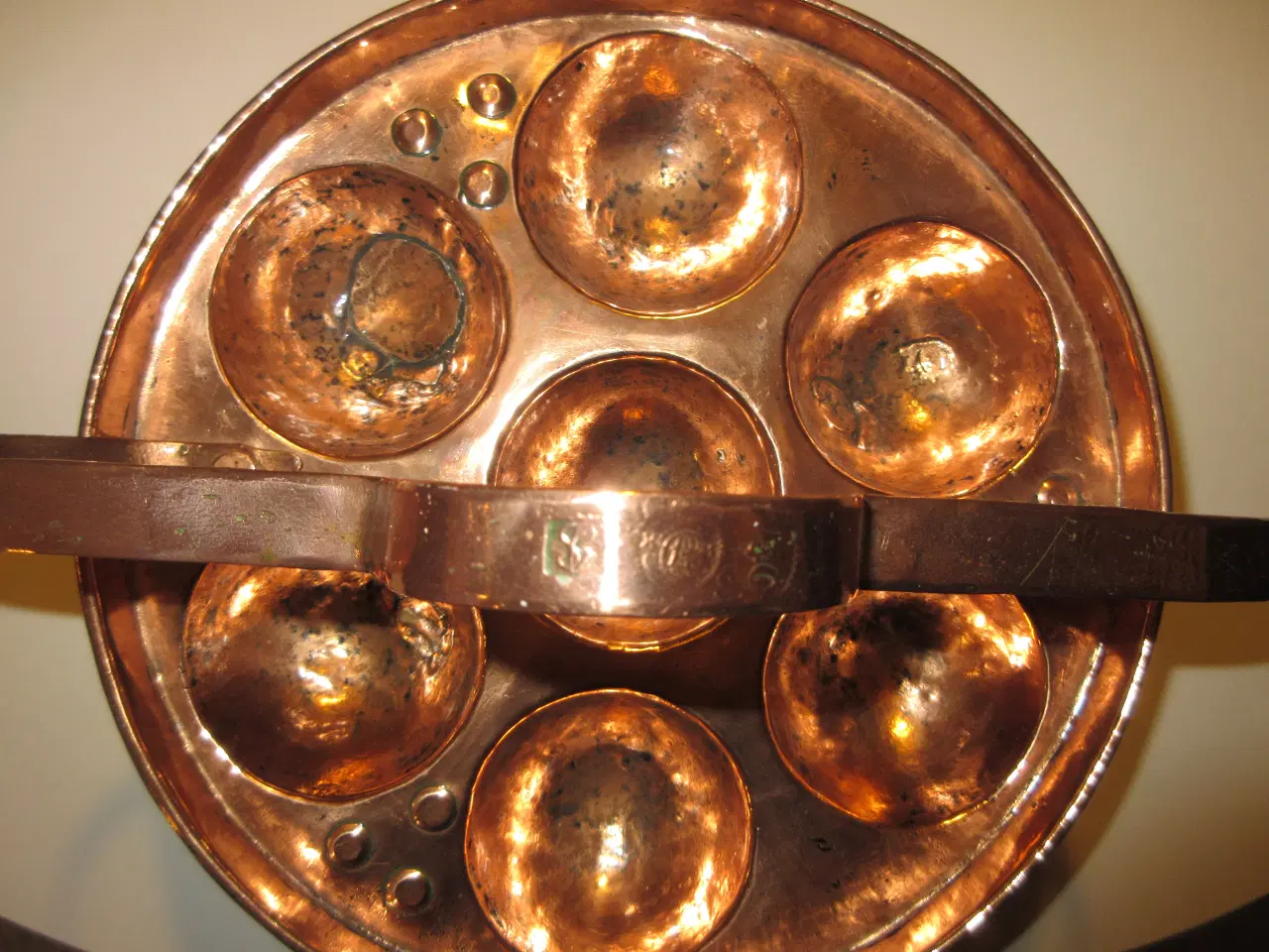 Billede 7 - Antik/retro kobber æbleskive pande