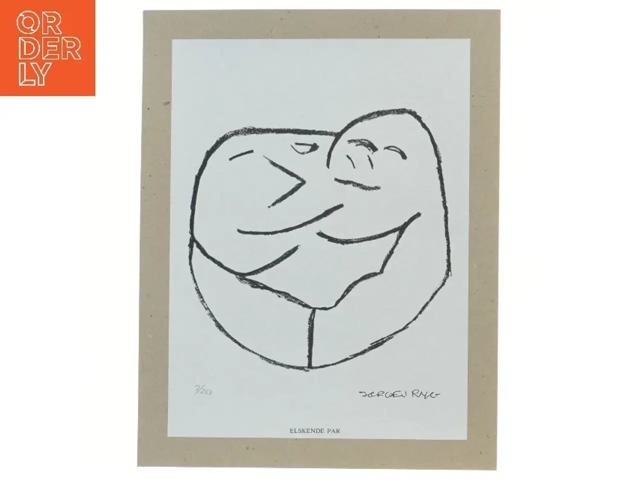 Billede 1 - Sort-hvid kunsttryk af Jørgen Ryg (str. 30,5x24 cm)