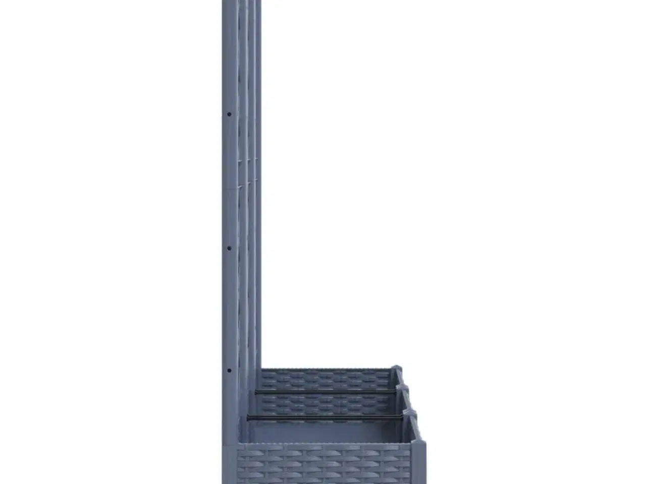 Billede 5 - Plantekasse med espalier 120x40x121,5 cm PP blågrå