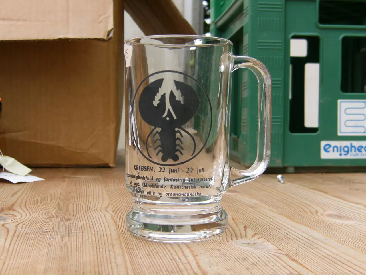 Billede 1 - Glas med stjernetegn krepsen