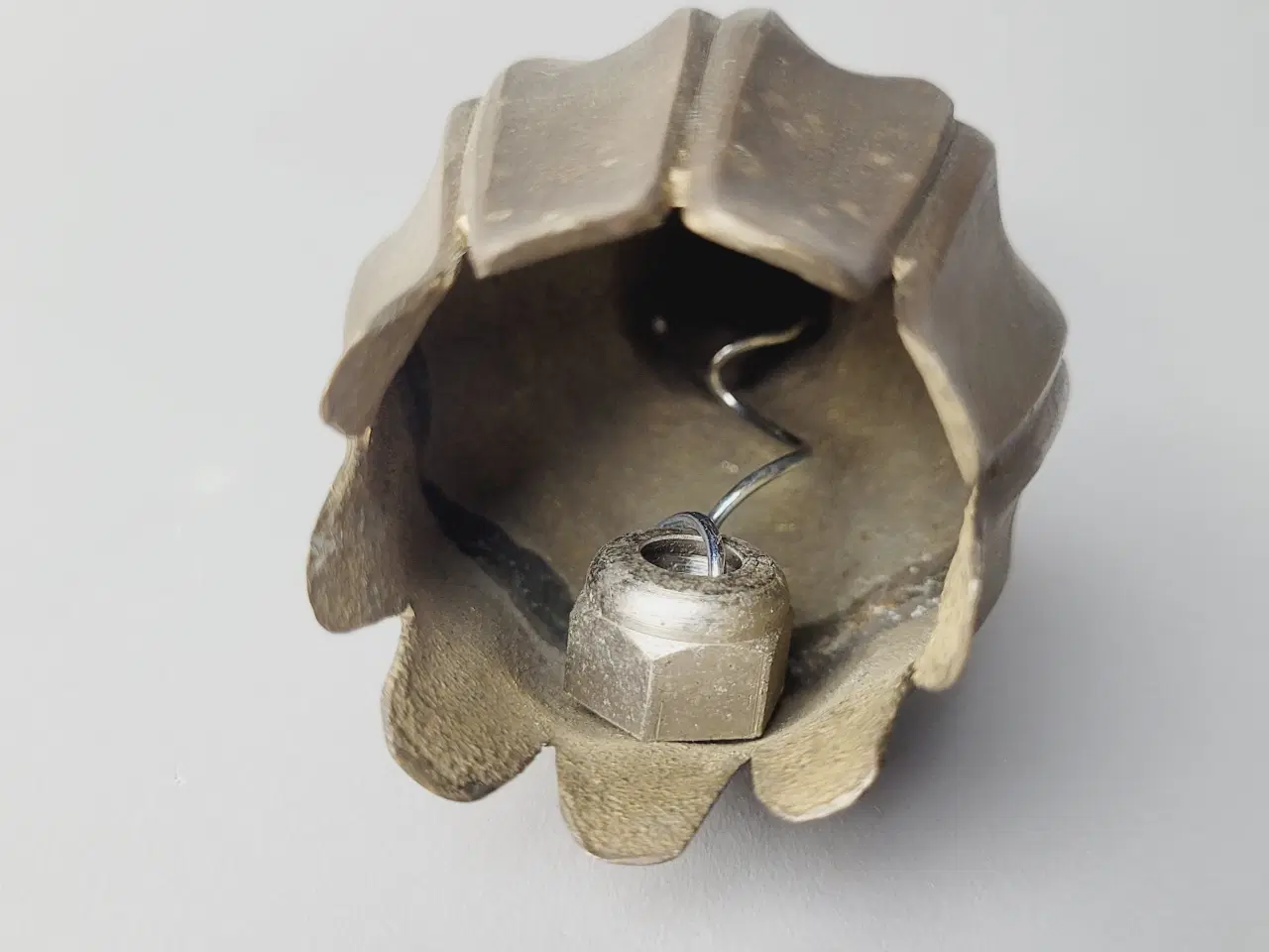 Billede 4 - ⭐️· Sjælden Vintage Håndklokke i Messing & Træ 