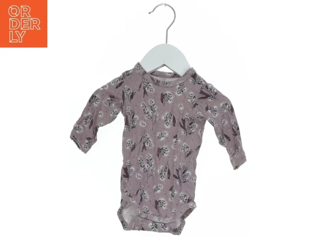 Billede 1 - Langærmet bodystocking med blomsterprint fra Name It (str. 56)