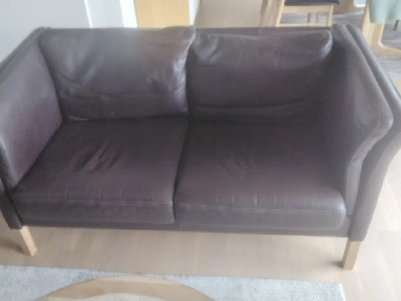 Billede 1 - 2 og 3 personers Skalma lædersofaer sælges.