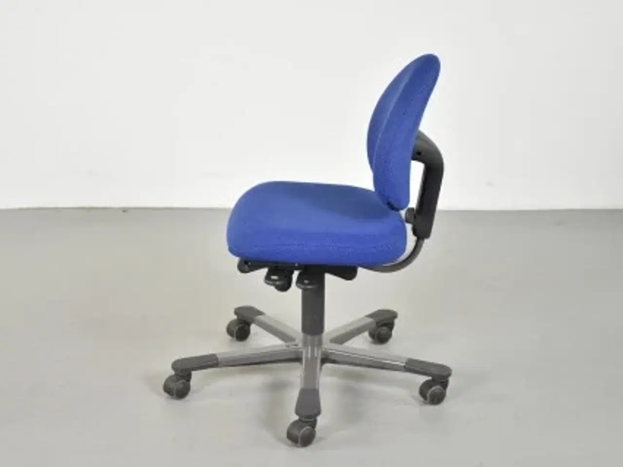 Billede 2 - Häg h04 credo kontorstol i blå med gråt stel