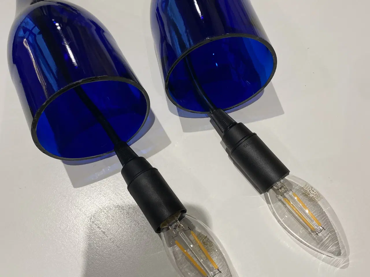 Billede 2 - Lamper pendel (flasker) unikke