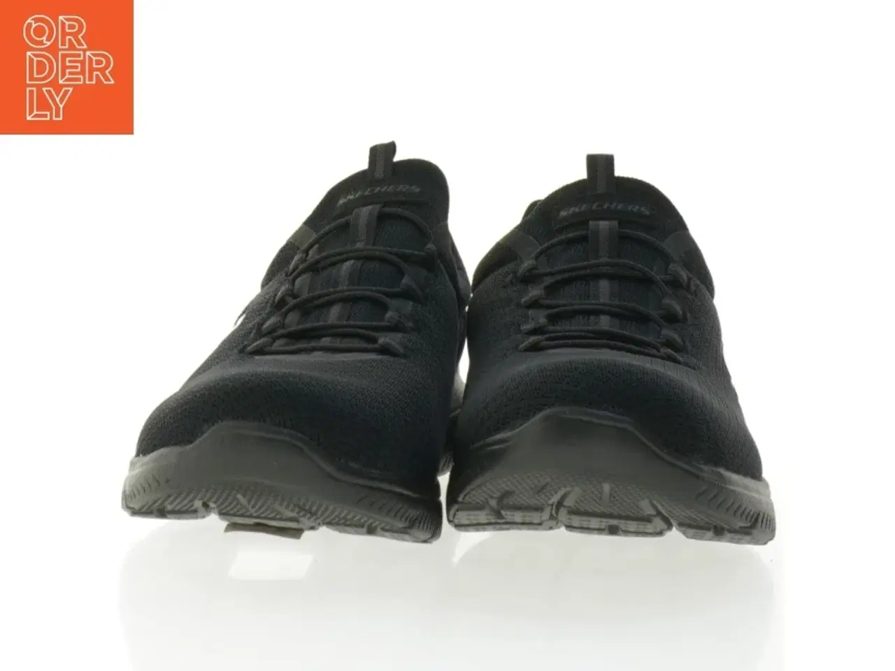 Billede 2 - UBRUGTE Sorte Skechers Memory Foam sneakers (str. 41)