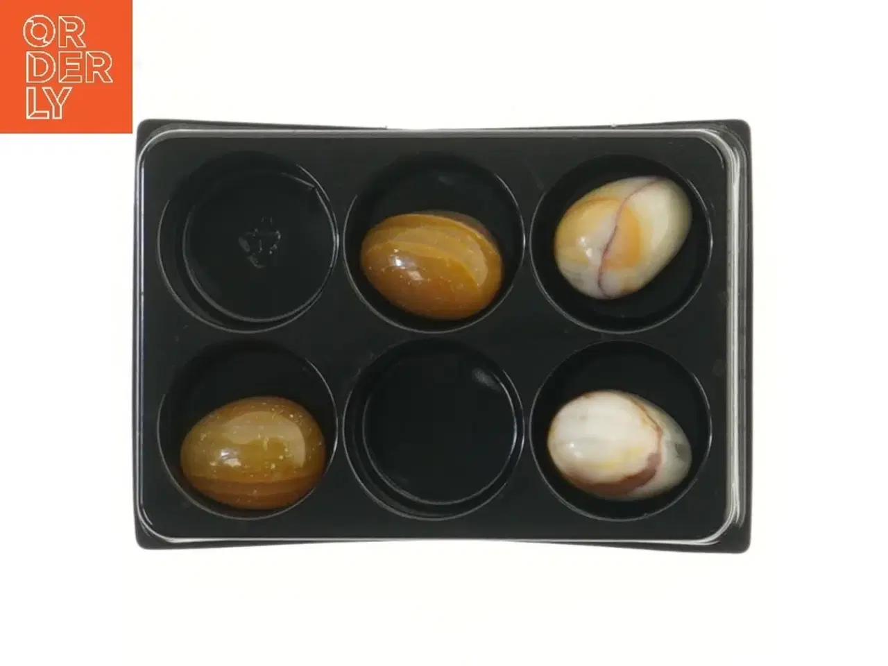 Billede 2 - Marmor onyks sten æg (str. 4 stk 4 cm)