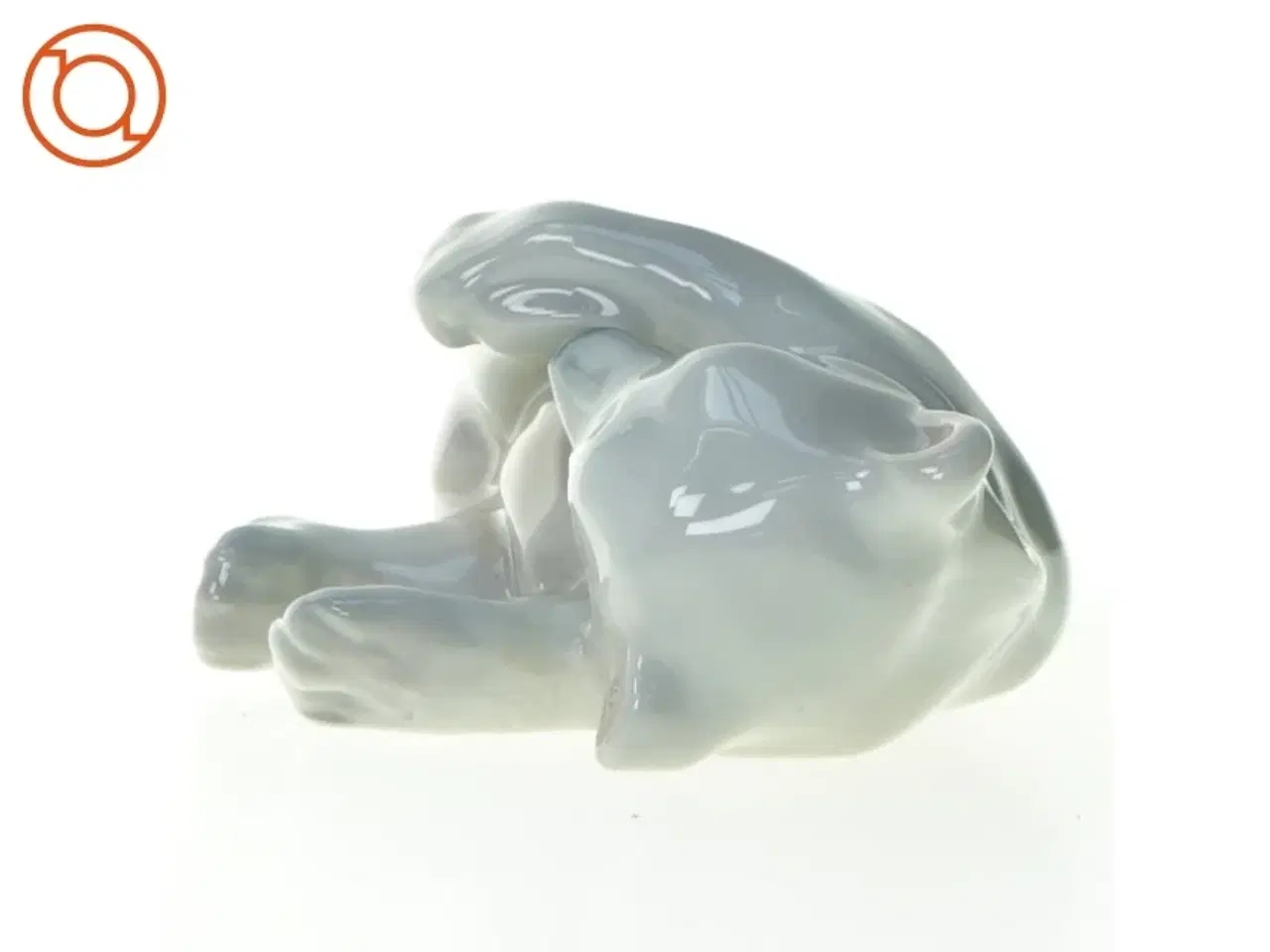 Billede 6 - Liggende isbjørn fra Royal Copenhagen (str. 12 x 9 cm)