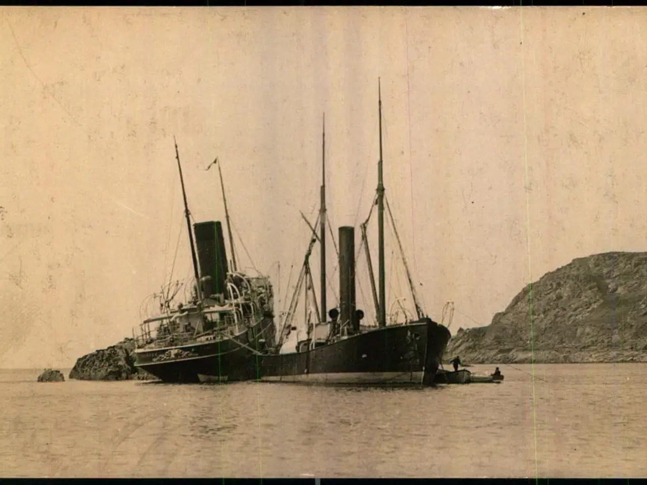 Billede 1 - Grundstødning - Fotokort u/n - Ubrugt