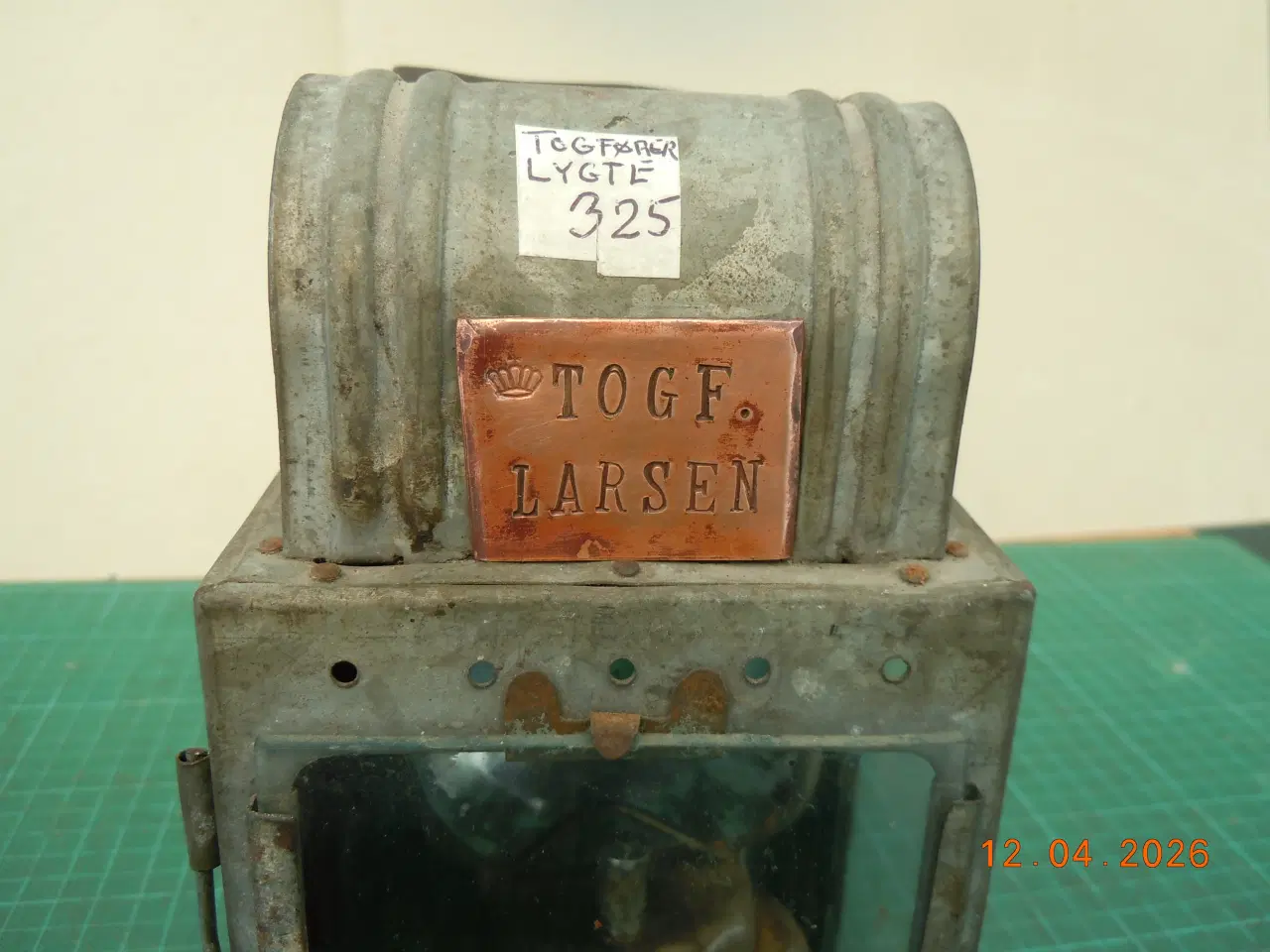 Billede 8 - Togførerlygte til karbid, meget fin stand.