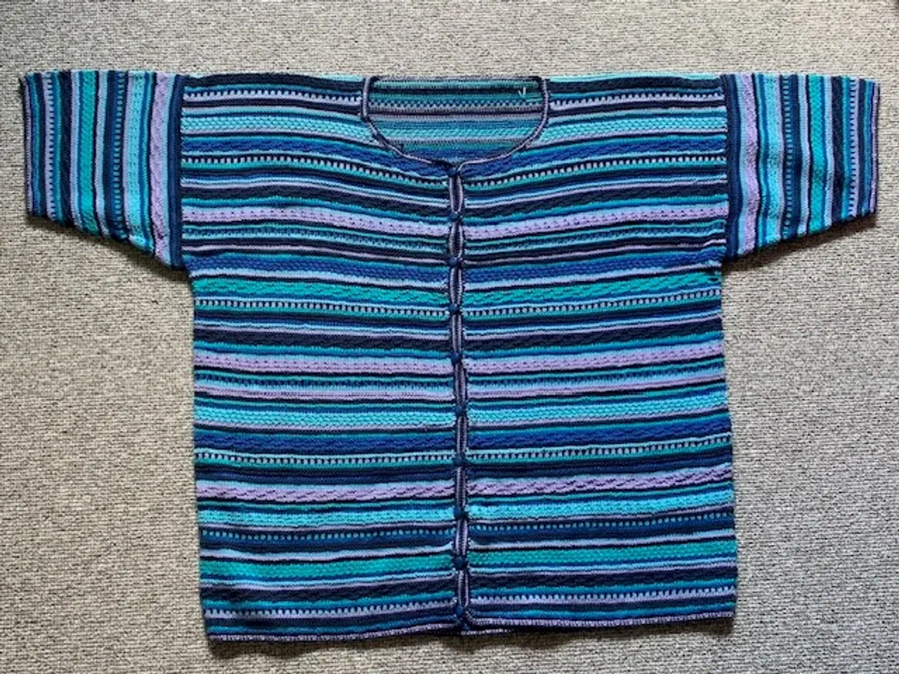 Billede 4 - Cardigan / trøje, hjemmestrikket i merc. egyptisk 
