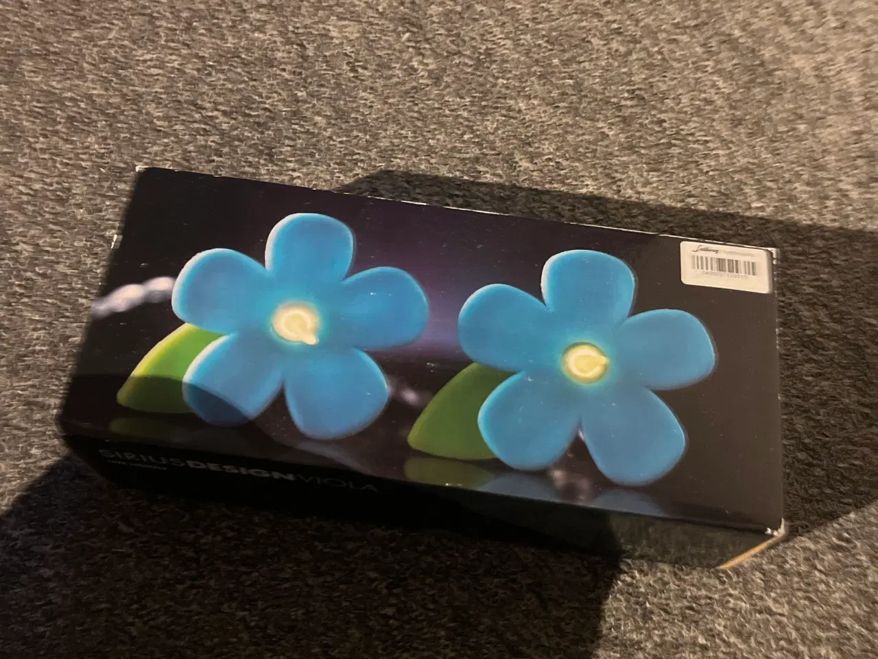 Billede 1 - Grøn og blå blomster lys kæde