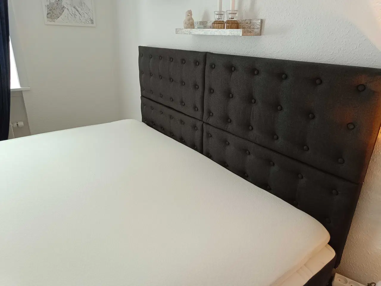 Billede 2 - Kontinental seng, helt som ny! 180x200
