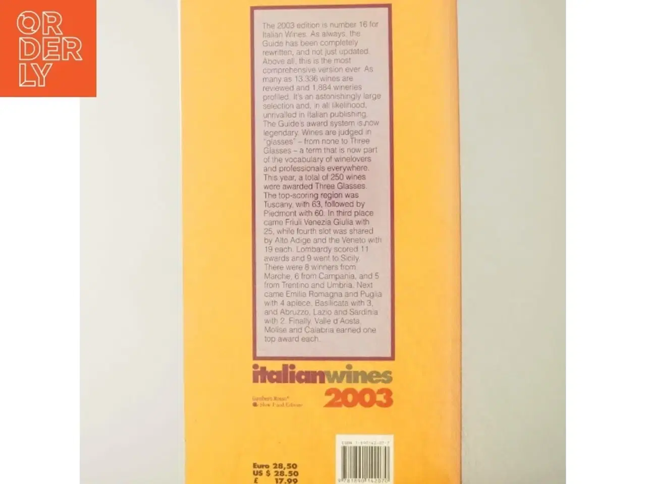 Billede 3 - Italian Wines 2003 af Gambero Rosso, Incorporated (Bog)