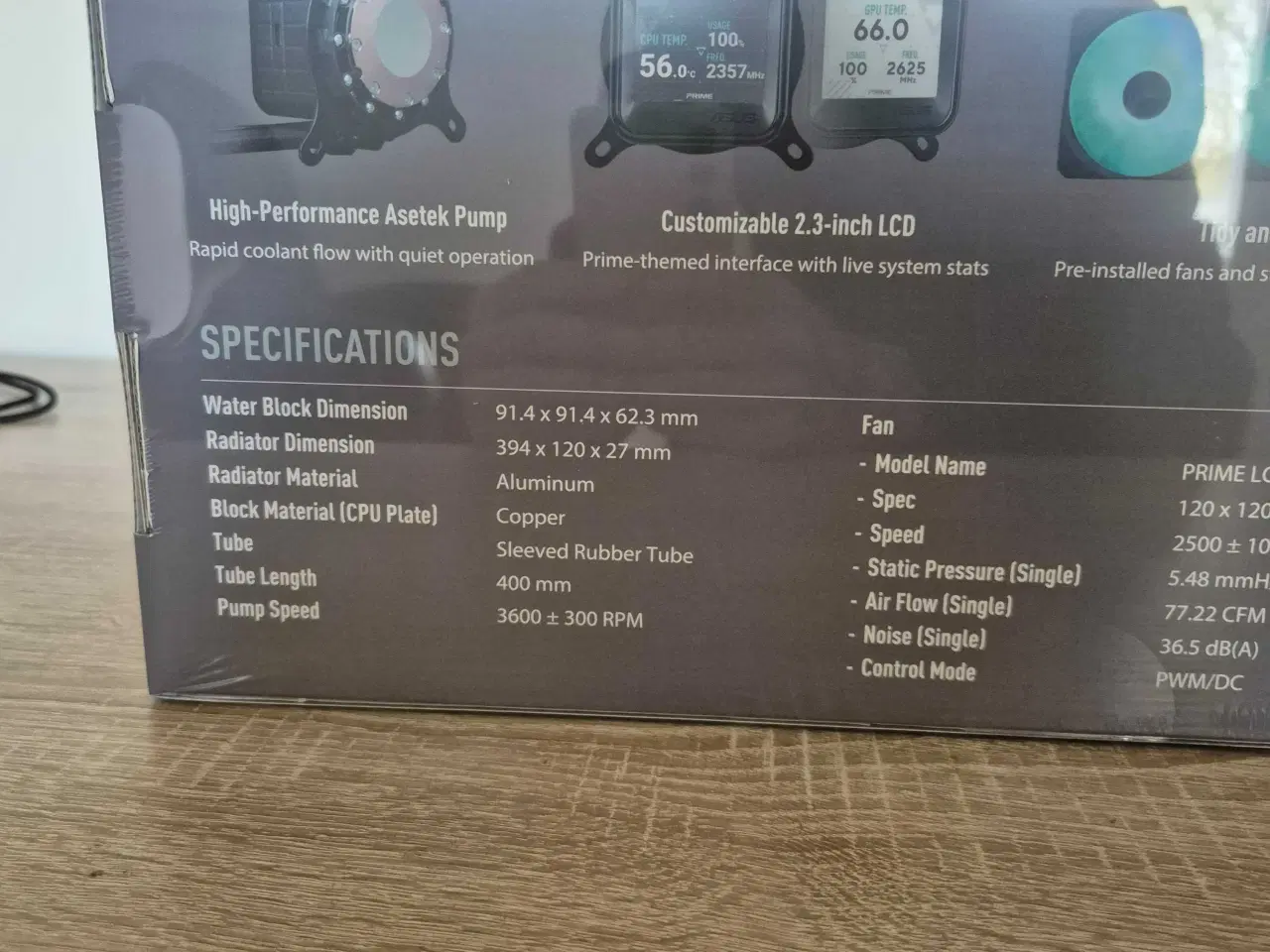 Billede 5 - ASUS Prime LC 360 ARGB LCD - CPU Vandkøling - Max