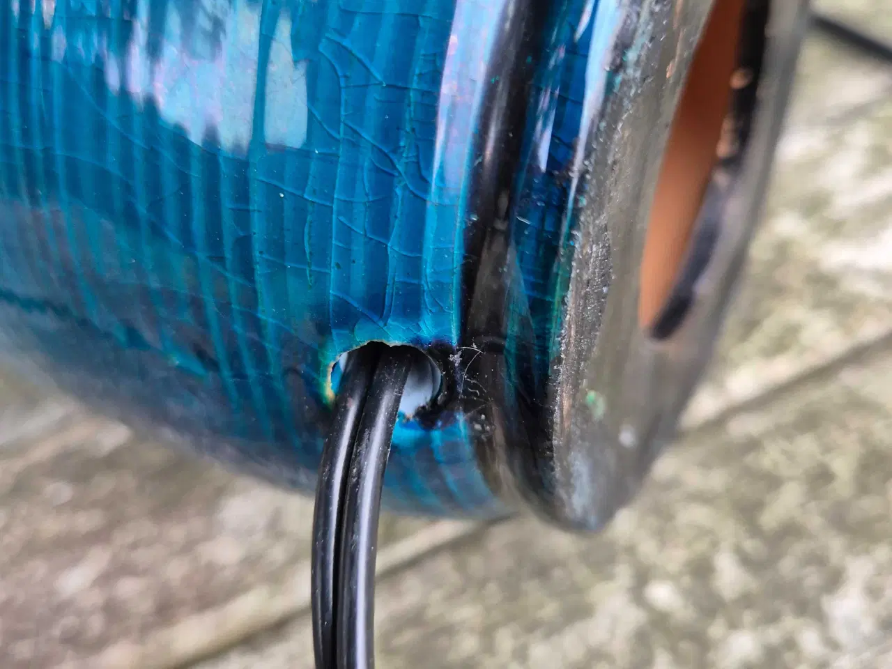 Billede 18 - Keramikbordlamper med smuk turkis glasur