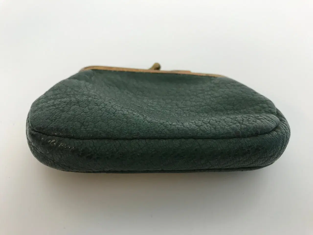 Billede 2 - Lille grøn læderpung (vintage)