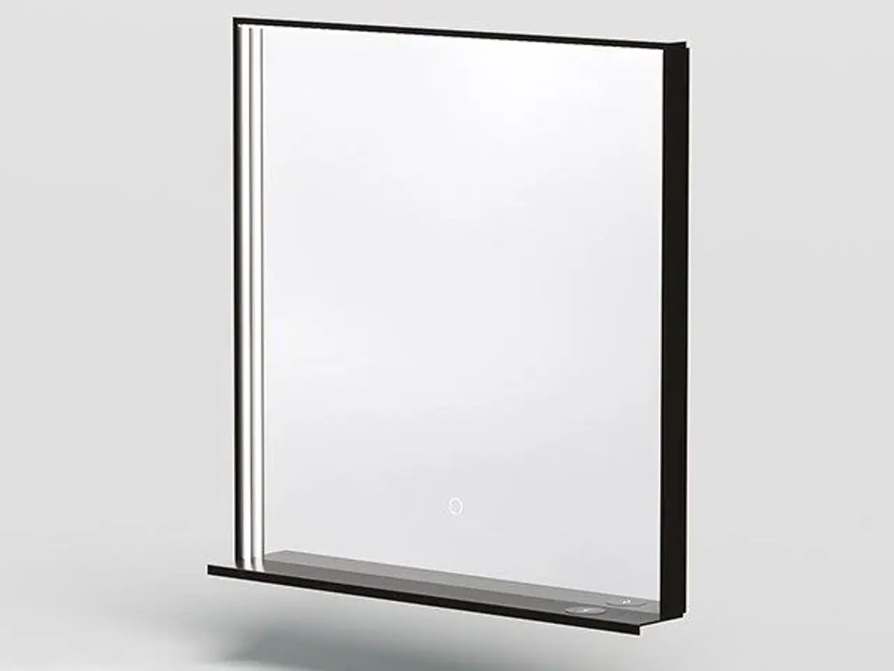 Billede 1 - Frame sort spejl med touchsensor, 80cm