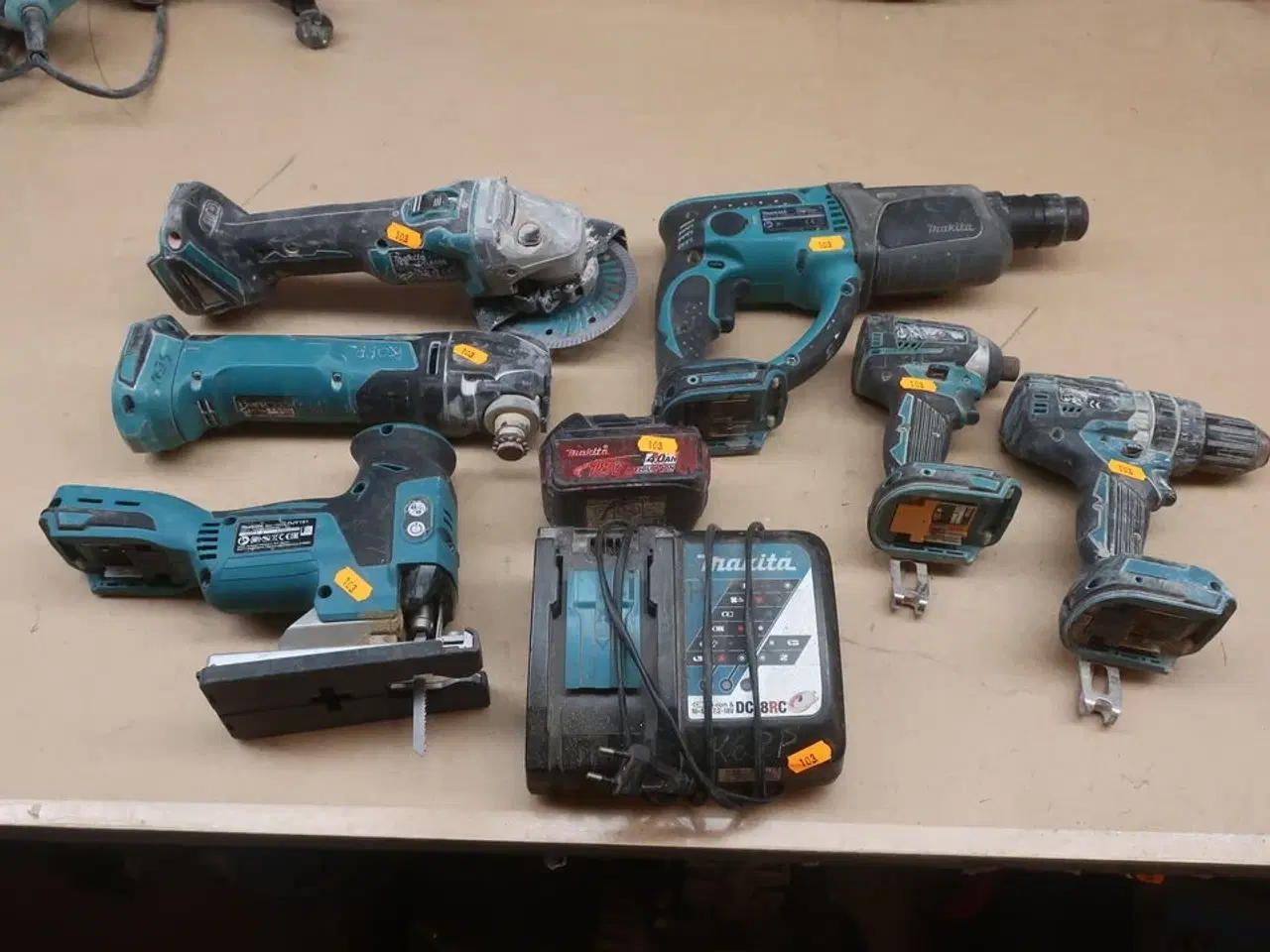 Billede 1 - Borehammer, boremaskine mv. MAKITA Model: DHp 484, DHR 202, DGA 506, DTM 51, DJV 181, DC18RC