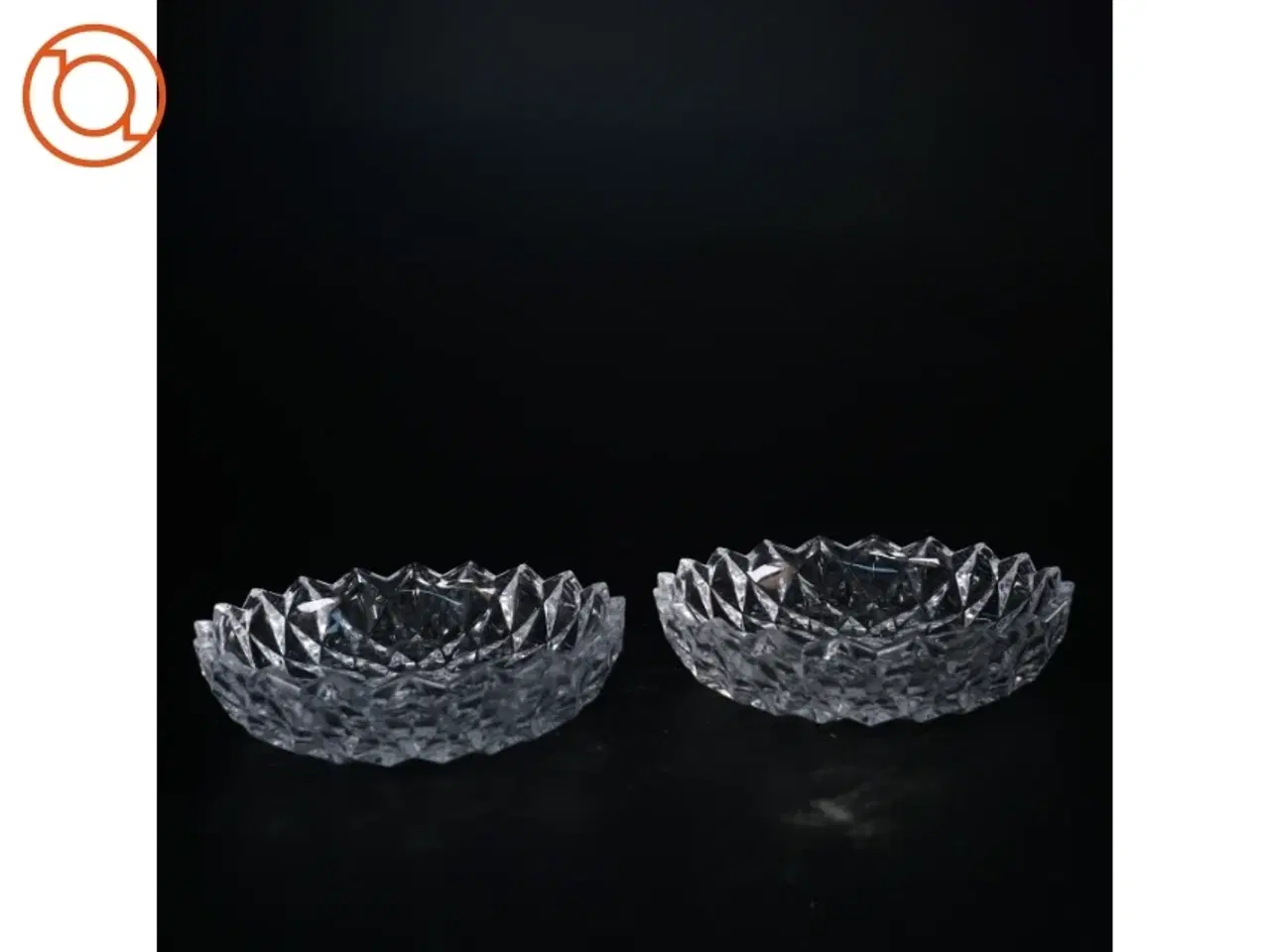 Billede 1 - Desserttallerkener i krystal