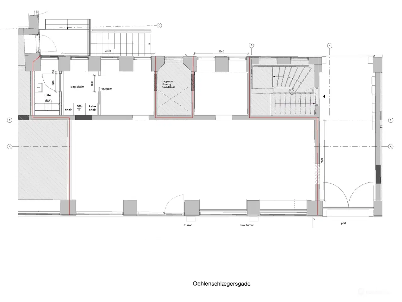 Billede 7 - Nyrenoveret butikslejemål synligt fra krydset ved Vesterbrogade/Værnedamsvej