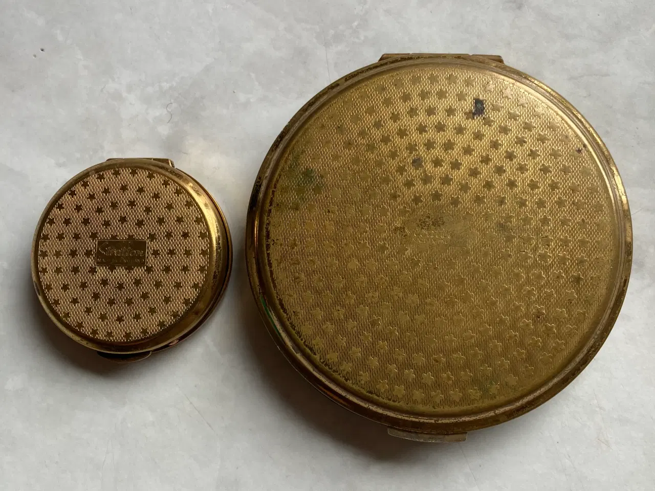 Billede 3 - Antik Makeup spejl og pillebeholder