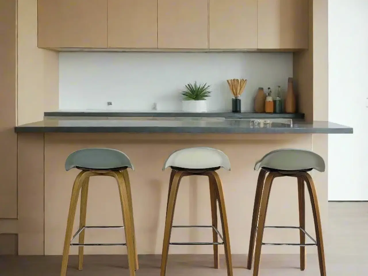 Billede 2 - GUBI |  3D Bar Stool (Lysegrå)