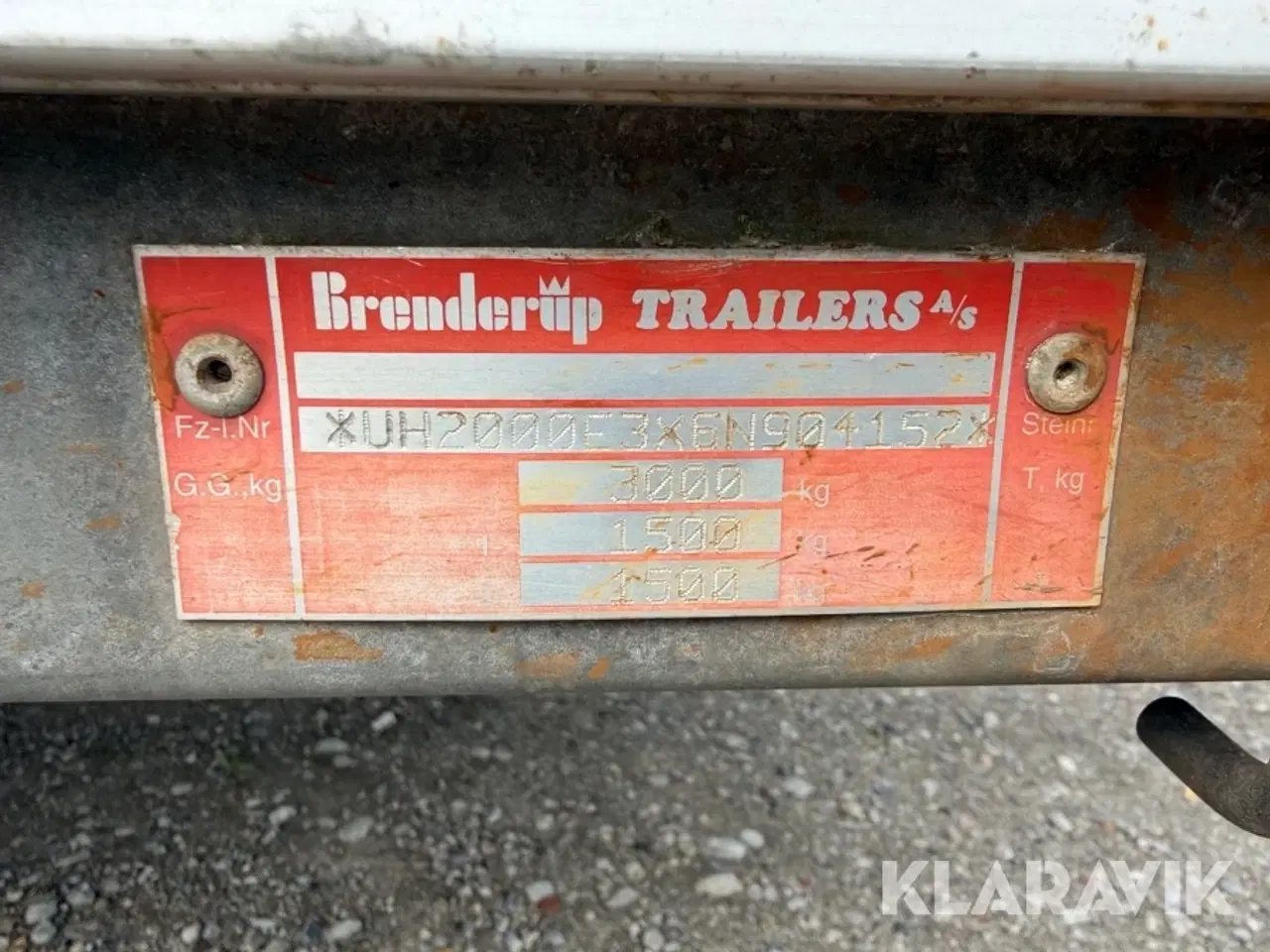 Billede 8 - Tiptrailer Brenderup 3000kg