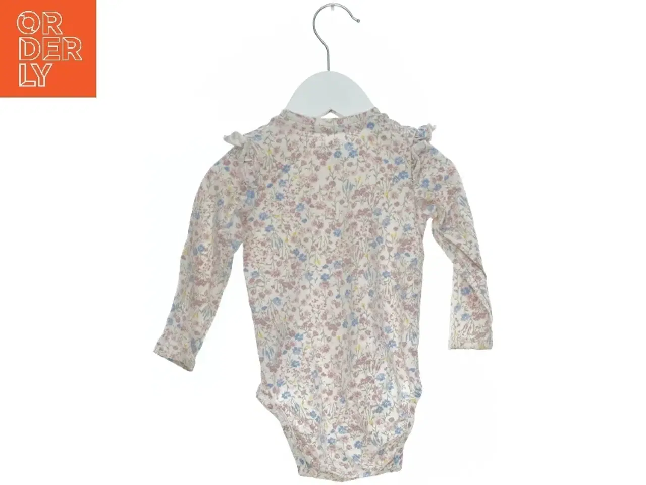 Billede 2 - Blomstret bodystocking med lange ærmer fra H&M (str. 74)