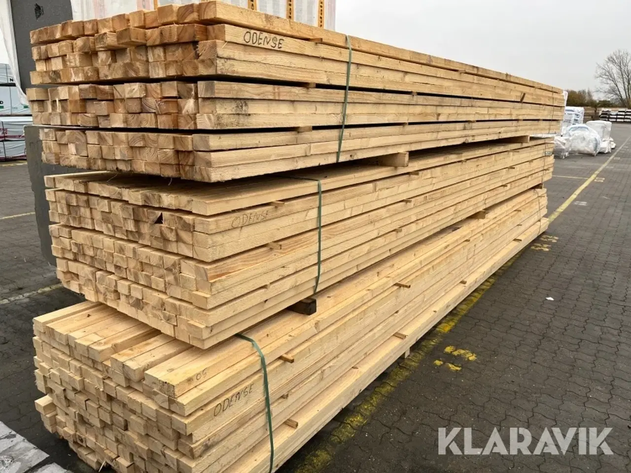 Billede 2 - Tømmer Lægter 45x75 RU 3 paller (390styk)